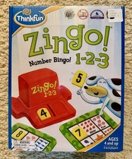 Zingo 1-2-3 Number Bingo Game for Age 4 Up THINKFUN - BRAND NEW SEALED