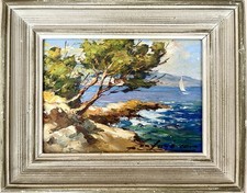 Ancien tableau marine bord de