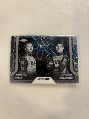 2025 TOPPS CHROME FORMULA 1 DUO PIERRE GASLY & FRANCO COLAPINTO #171 B&W LAZER 