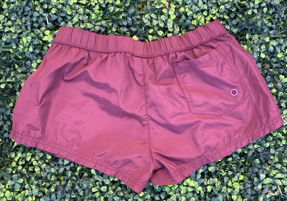 Seobean 男式游泳短裤大号红色勃艮第色 — 第 2/4 张图片