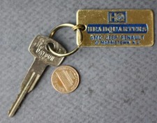 Morristown New Jersey AMC Jeep Renault Headquarters Keychain & Key Vintage +