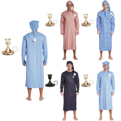 Herren Pyjama 3 Stk. Bademantel Lose Robe Lustig Verkleiden Maskerade Kostüm