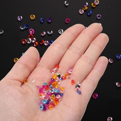5000Pcs Silver Clear AB 4.5mm Acrylic Crystal Diamonds Wedding Table Vase Filler - Picture 4 of 7