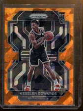 2021-22 Panini Prizm Kessler Edwards Orange Ice Rookie Brooklyn Nets #284