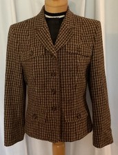 Pendleton Knockabouts Houndstooth Blazer Vintage Womens 6 USA Wool Blend