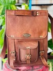 13" Leather Vintage Laptop Messenger Bag Satchel Handmade Men's Genuine
