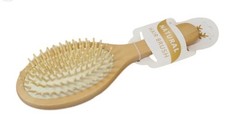 Wooden Paddle Hair Brush Oval Anti static for men or women salon quality 23cm