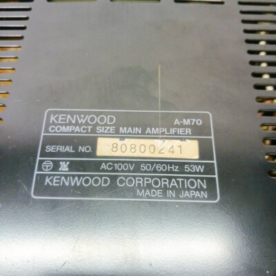 KENWOOD Compact Size Amplifier A-M70 100V 50/60Hz Tested Working
