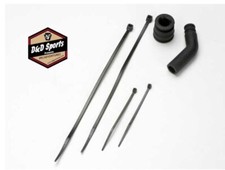 Traxxas 5245x Pipe Coupler Black/Exhaust Deflector/Ties Revo NEW