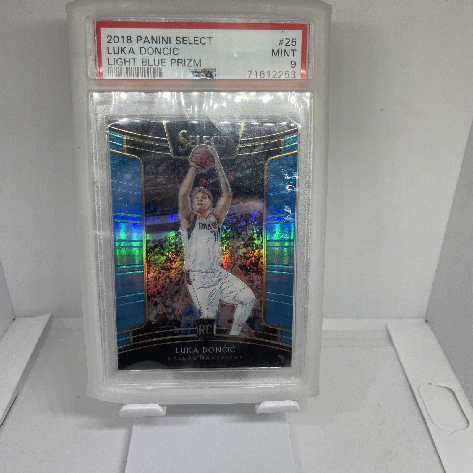 2018 Select Luka Doncic Light Blue /299 Rookie PSA 9 #25
