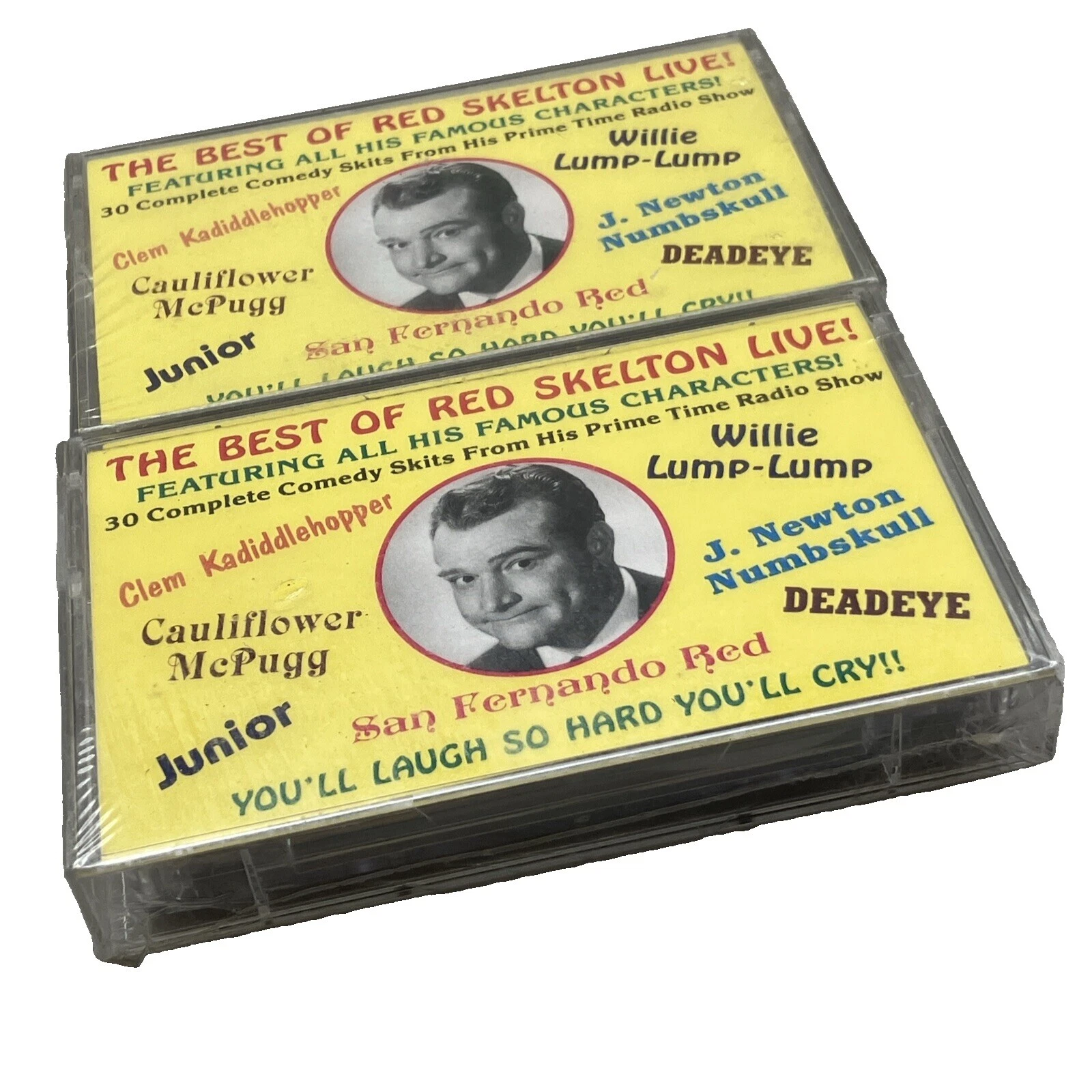 Casetes de música en vivo de comedia de pie/esbozo