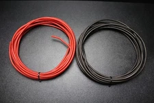 10 GAUGE AWG WIRE 25 FT RED 25FT BLACK CABLE STRANDED PRIMARY BATTERY POWER IB10