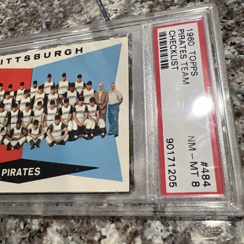 1960 Topps #484 Pittsburgh Pirates Team PSA 8 🔥🔥 - Picture 8 of 16