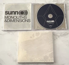 Sunn O))) Monoliths & Dimensions CD ORIG 2009 Southern Lord sunn100 w/Slipcase!