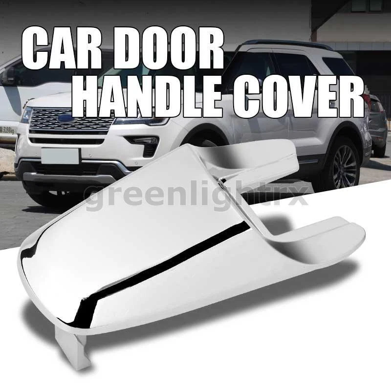 Cubierta de bisel de manija de puerta exterior derecha cromada para Ford Flex 2009-12 MKX 08-10 Foto 2 de 4