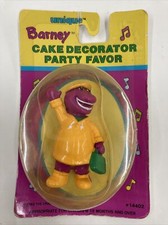Barney Cake Topper Party Favor New-Old Stock On Original Card 1993