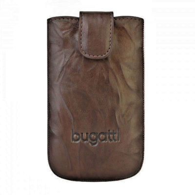 Bugatti Universal Handy Leder Tasche Hülle Cover mit Easy Out Unique Tobacco SL