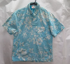 Vtg Local Motion Hawaiian Pullover Reverse Print Shirt Sz M USA Surf 80s 90s