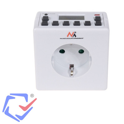 Digitale Zeitschaltuhr 10 Programme MCE30G Display Schalter Timer Steckdose