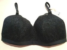 Motherhood Maternity Wireless Nursing Bra Size L Mia 96385-01 Padded Black NWT