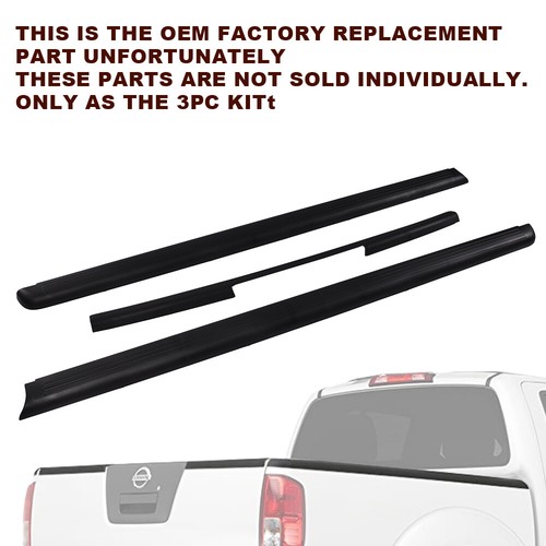 Fit For 05-14 Nissan Frontier King Cab Bed Rail Caps Tailgate Protector New - Picture 5 of 12