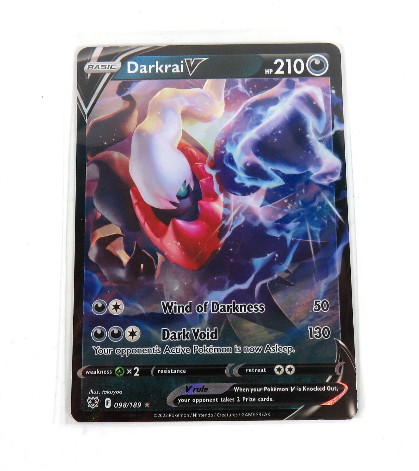 Darkrai V 098/189 Astral Radiance Ultra Rare Holo Pokemon Card Near Mint