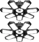 2PACK LED Garage Lights Deformable 600W,60000LM Work Shop Ceiling Bulb Lamp E27