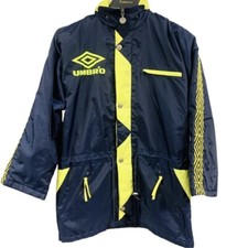 Umbro Coat Football Manager Jacket Size Small Vintage 90's
