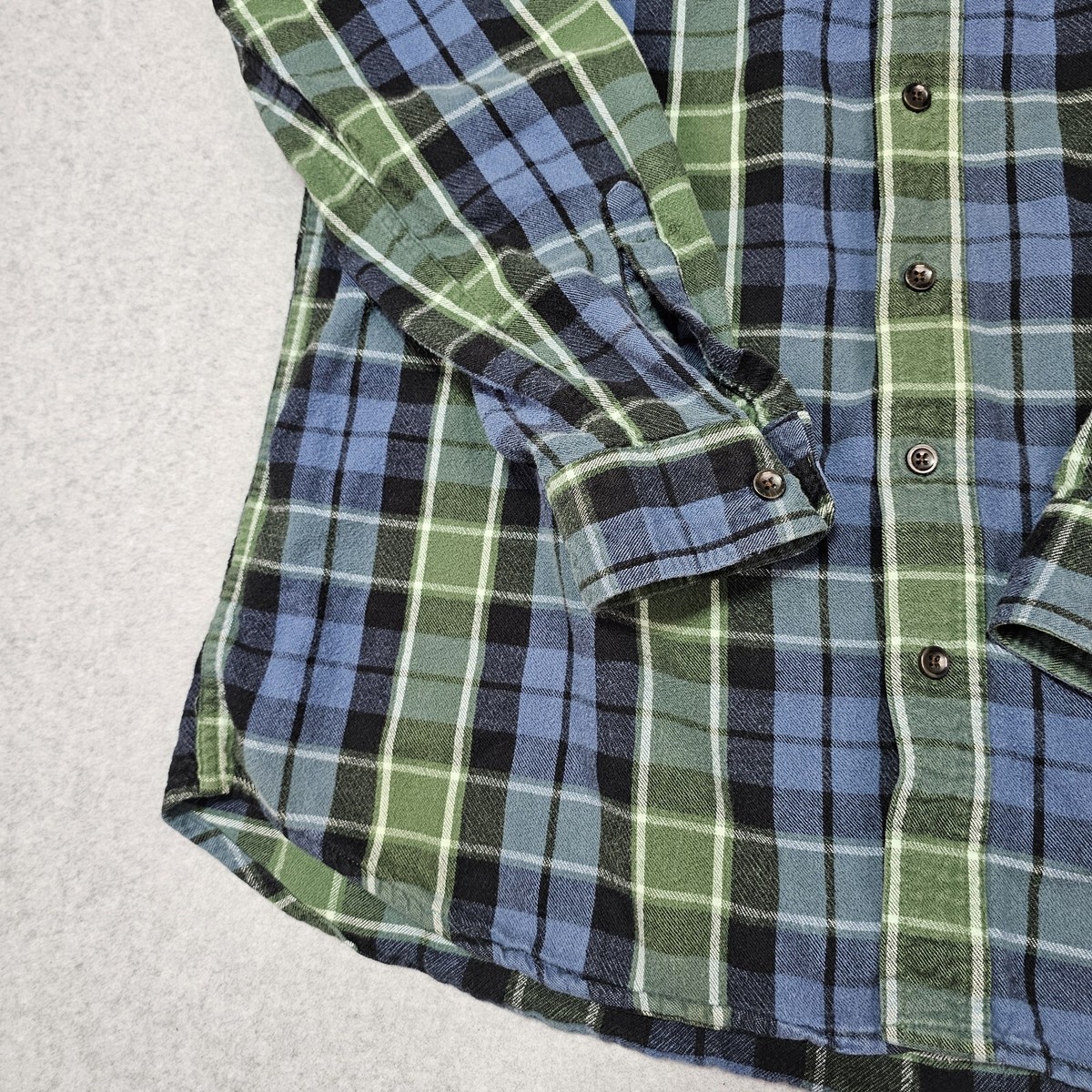 LL Bean Shirt Mens Large Tall Scotch Plaid Traditional Fit