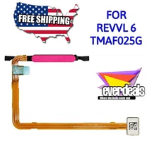 FOR T-MOBILE REVVL 6 5G TMAF025G PINK POWER BUTTON FINGERPRINT FLEX CABLE SENSOR