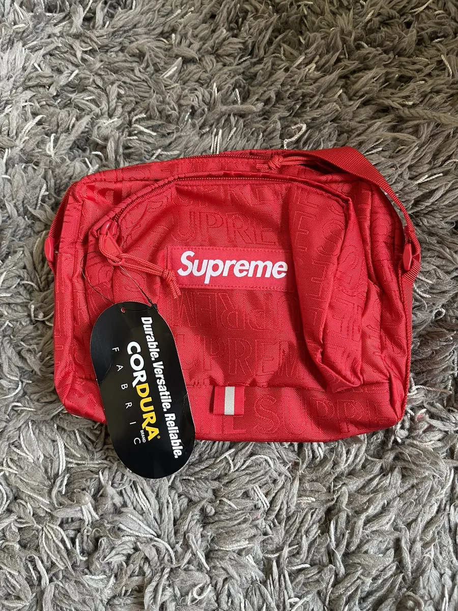 Supreme Shoulder Bag, Red, One size, Body SS19 100% Authentic