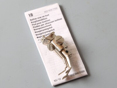 Bernina Nähmaschine Nummer 18 Knopf Nähfuß Aurora Artista Virtuosa