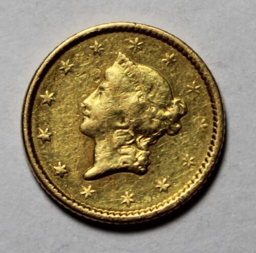 1851 $ 1 Gold UR432 Schmuckstück - Bild 1 von 2