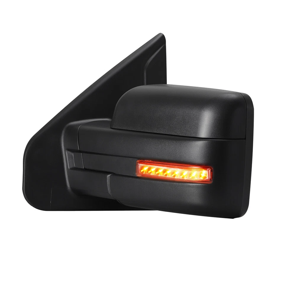 Par de espejos retrovisores eléctricos térmicos de remolque con señal de giro secuencial para Ford F150 2004-2014 Foto 3 de 4