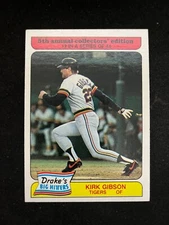 1985 Drakes  #12 Kirk Gibson Detroit Tigers NrMt