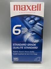Maxell 214016 120 Minute Gx Silver Video Tape New/Sealed
