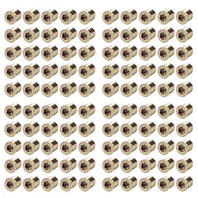 10/50 Stück Holz Möbel Gewindeeinsatz Muttern Hex Einschraubmuttern  M6*10-25mm