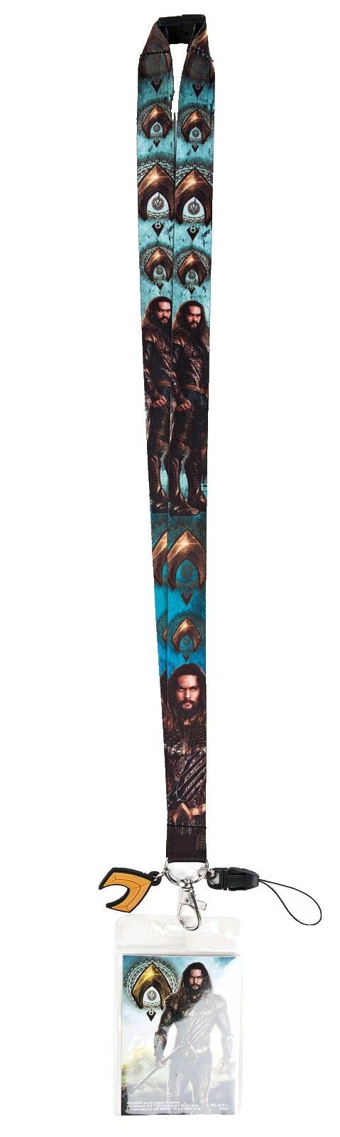 ID de hombre multicolor de tela y los titulares de Placa