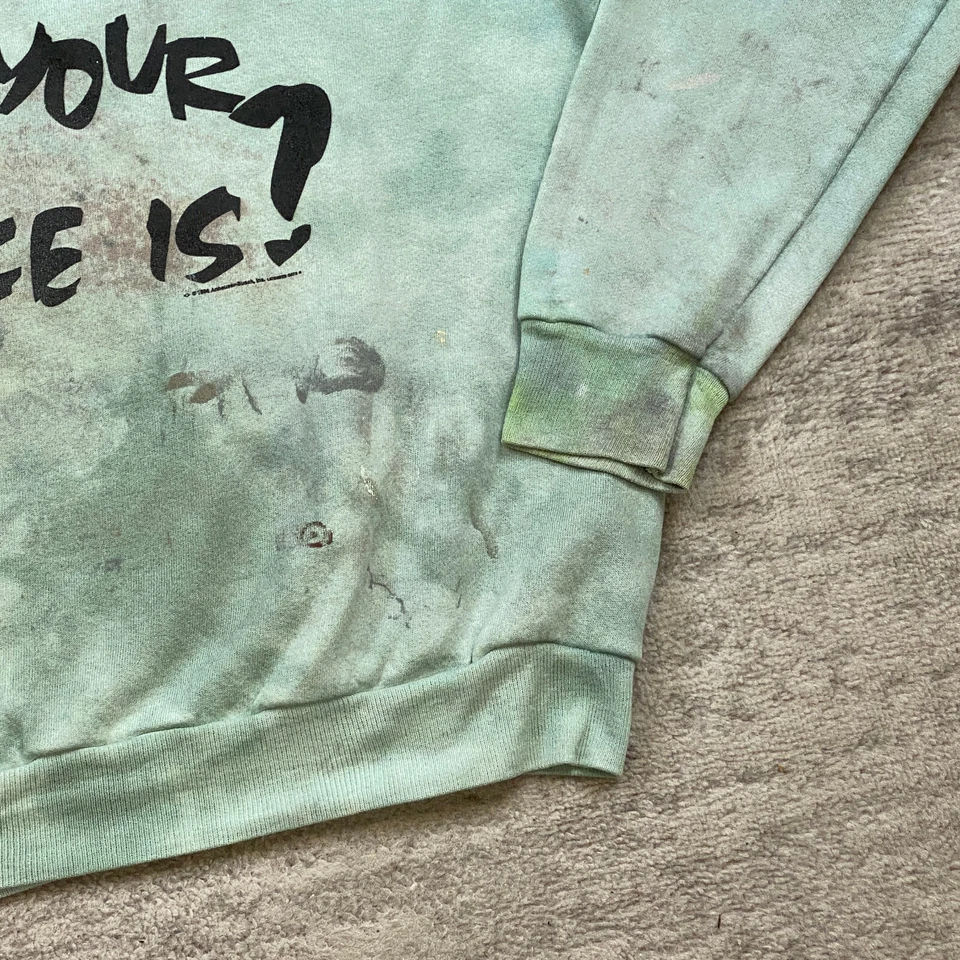 Sudadera De Colección Budweiser Ice Extra Grande Verde Bud ICE Penguin 1988 Cerveza Hockey Foto 3 de 4