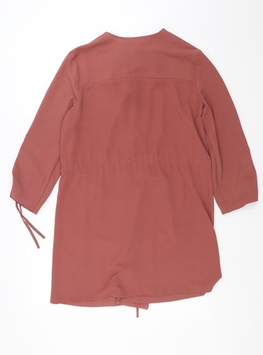 Primark Womens Pink Overcoat Jacket Size 14 - Picture 2 of 12