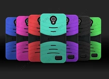 Armor KickStand Hybrid Rugged Case Cover For Straight Talk ZTE ZFIVE 2 /Z836