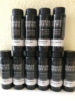 ONE BOTTLE REDKEN FOR MEN 5 minute color camo custom gray protein and quinoa oil