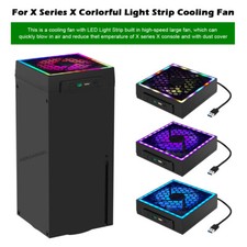 Colorful Light StrIp Cooling Fan With 2 USB Ports Cooler Fan For Xbox Series X