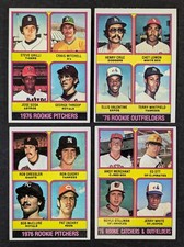 1976 Topps Baseball Rookie Lot 4 Cards