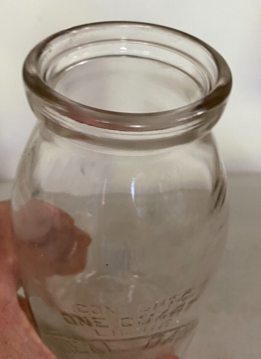 Vintage Widemouth Quart Milk Bottle, Ideal Dairy Farm, Union, N.J.