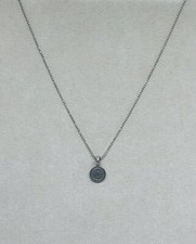 RARE Darling Origami Owl BE Charm Pendant Antique Silver Tone Necklace