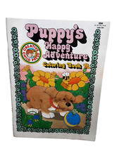 Puppys Happy Adventure Coloring Book Vintge Creative Child Press RARE