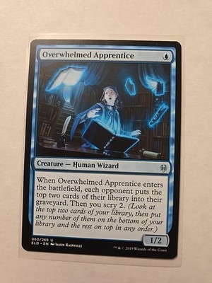 Overwhelmed Apprentice - Throne of Eldraine - LP - Uncommon - Creature 