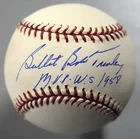 Bullet Bob Turley Signed Major League Baseball Autograph MVP WS 1958 Inscription