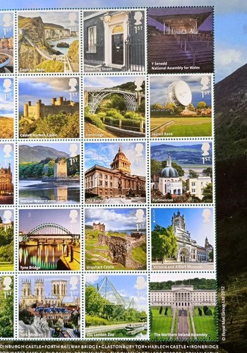 SG2489a GB 2012 UK A-Z Stamp Sheet of 26 Unmounted - MARGINAL DINKS - Picture 3 of 5